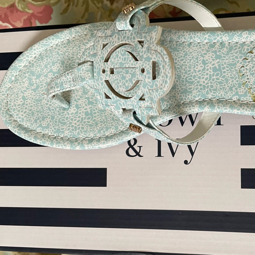 Crown & Ivy Brand New Light Aqua Sandal